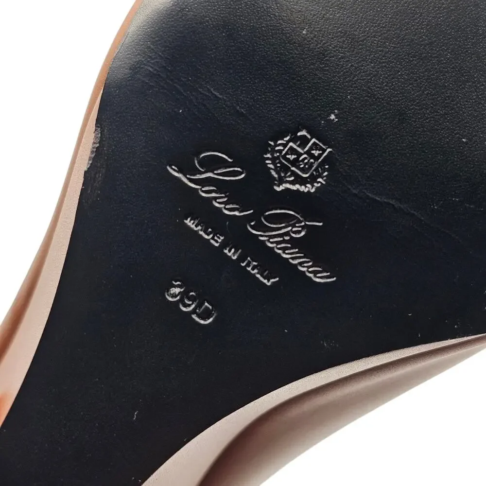 Loro Piana Viola High Wedge Pumps Cedar Bronze Leather EU 39 US 9 - NWOB $1375